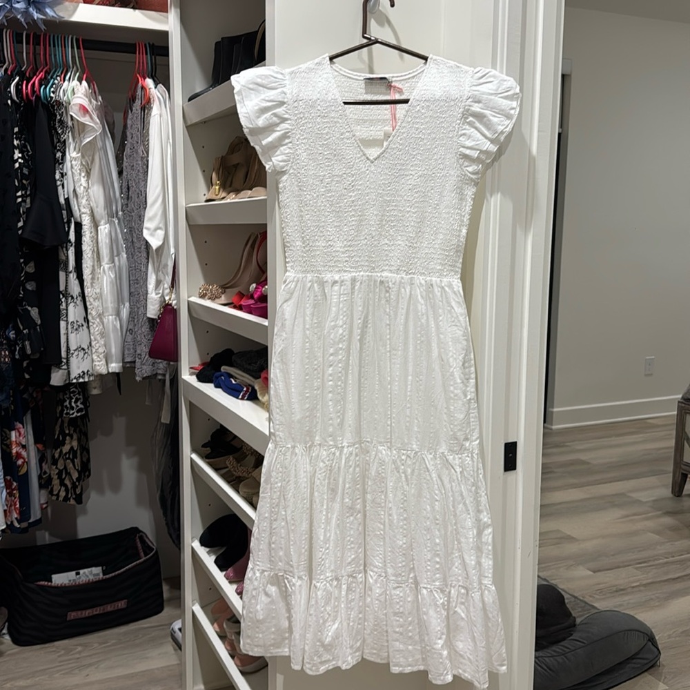Vineyard vines white summer dress never worn with tags